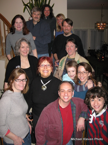 Holiday party with Alaska writers and friends.